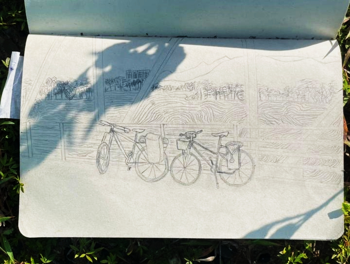 Boceto a lápiz de Cisneros